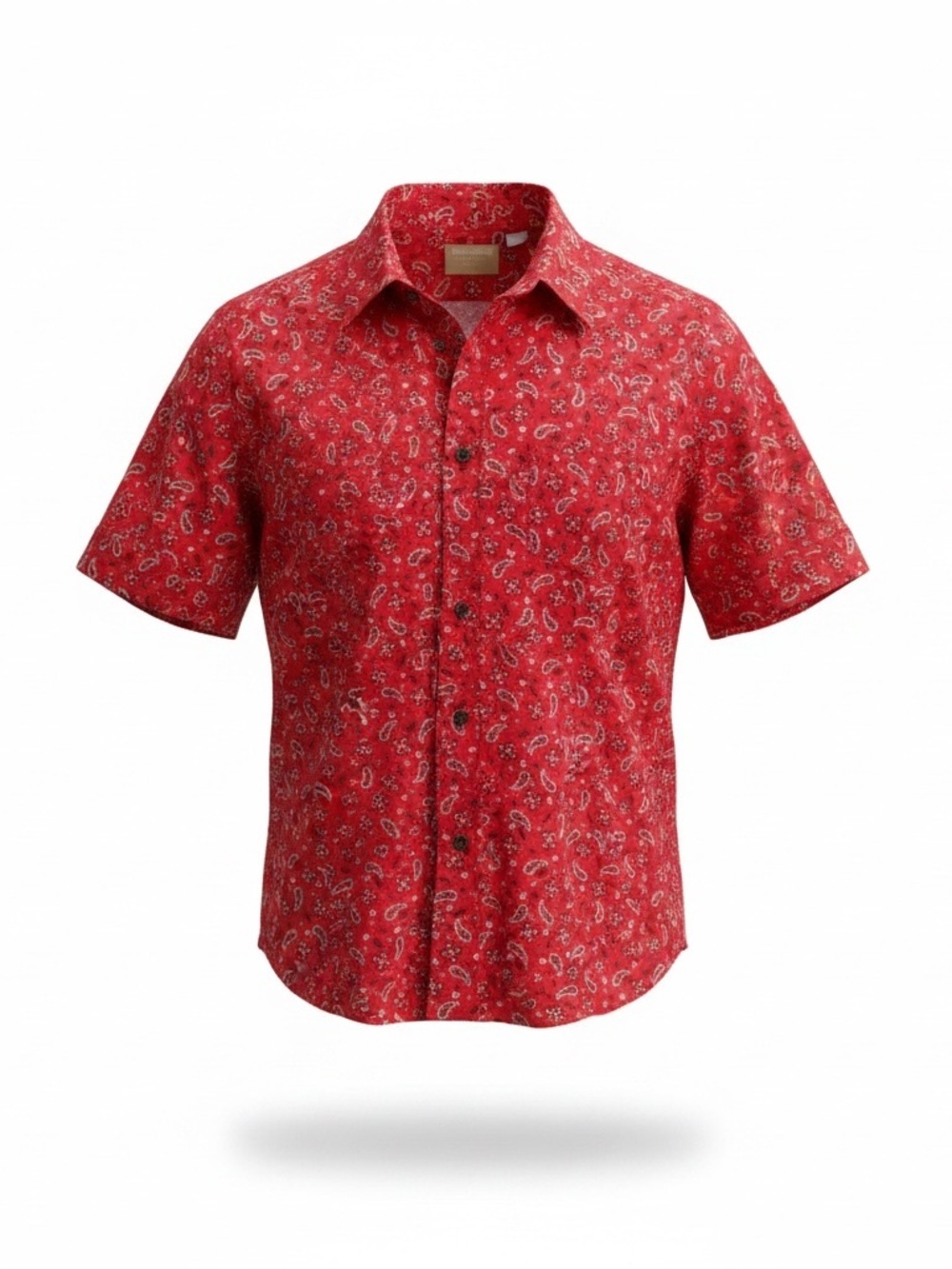 Liz Claiborne Red Paisley Button-Down Shirt